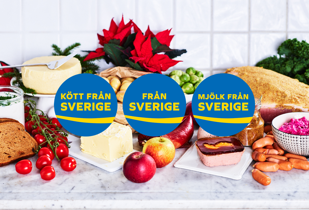 En utmärkt jul med julmat Från Sverige