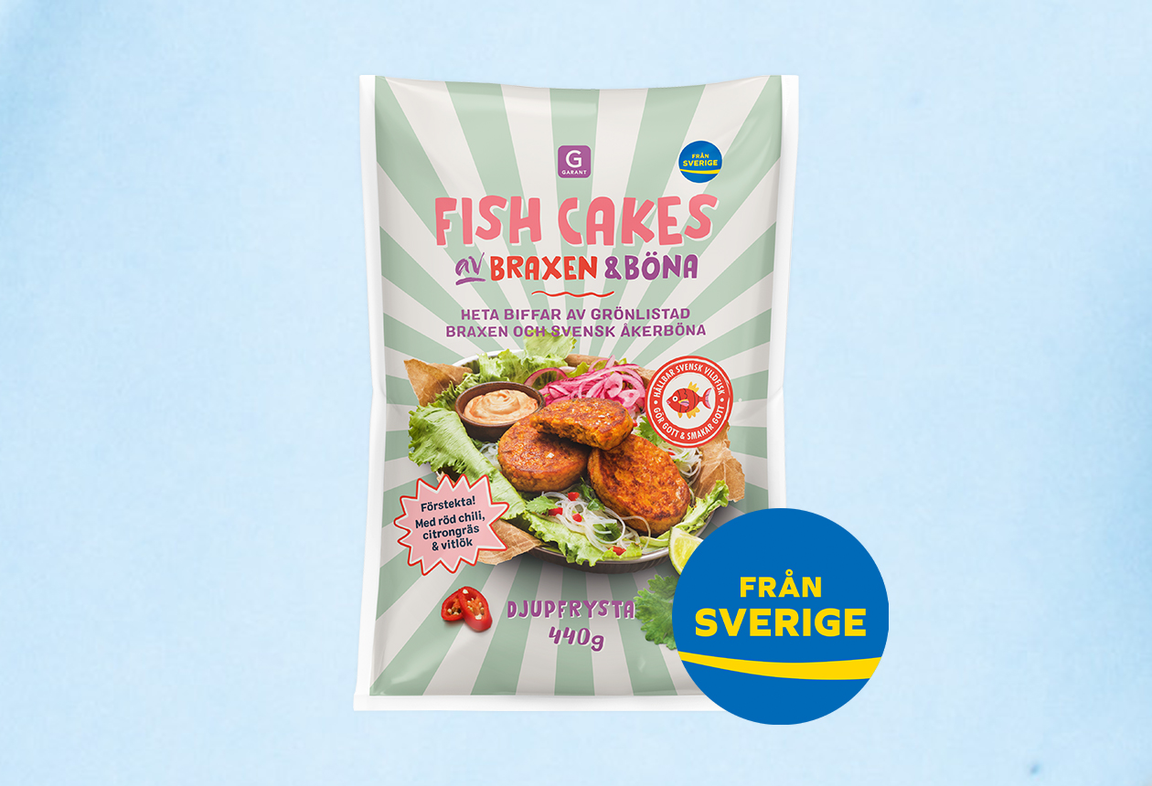 Fish cakes på svensk braxen och åkerböna