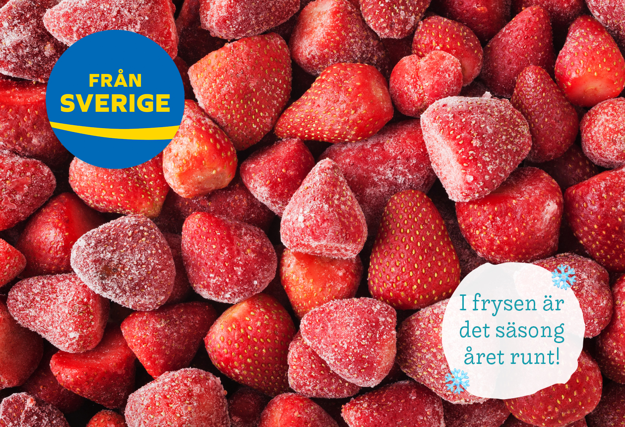 svenska frysta jordgubbar