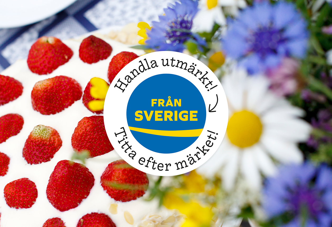 Svenskproducerad mat i topp under midsommar