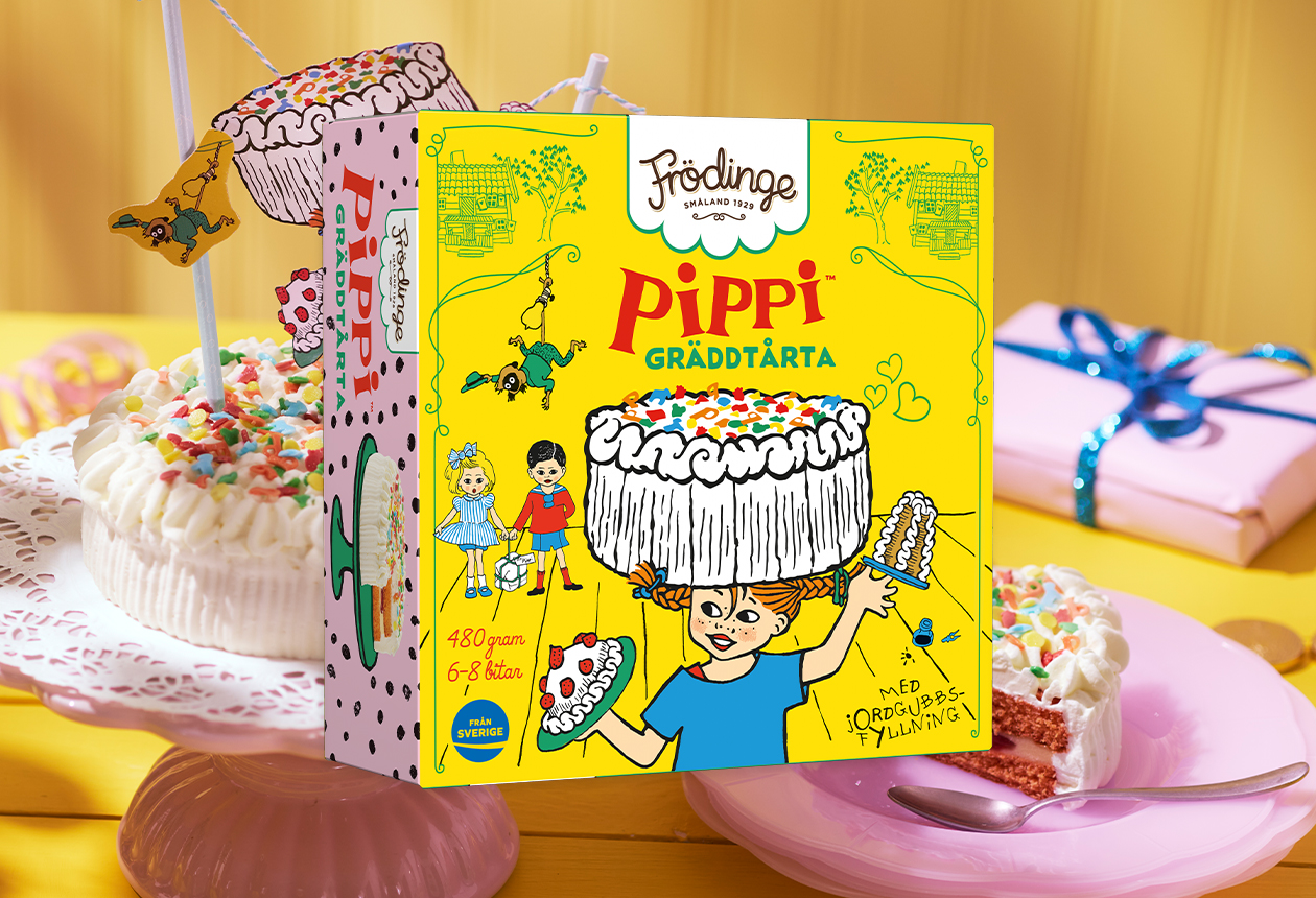 Från Sverige-märkt nyhet: Pippi Gräddtårta